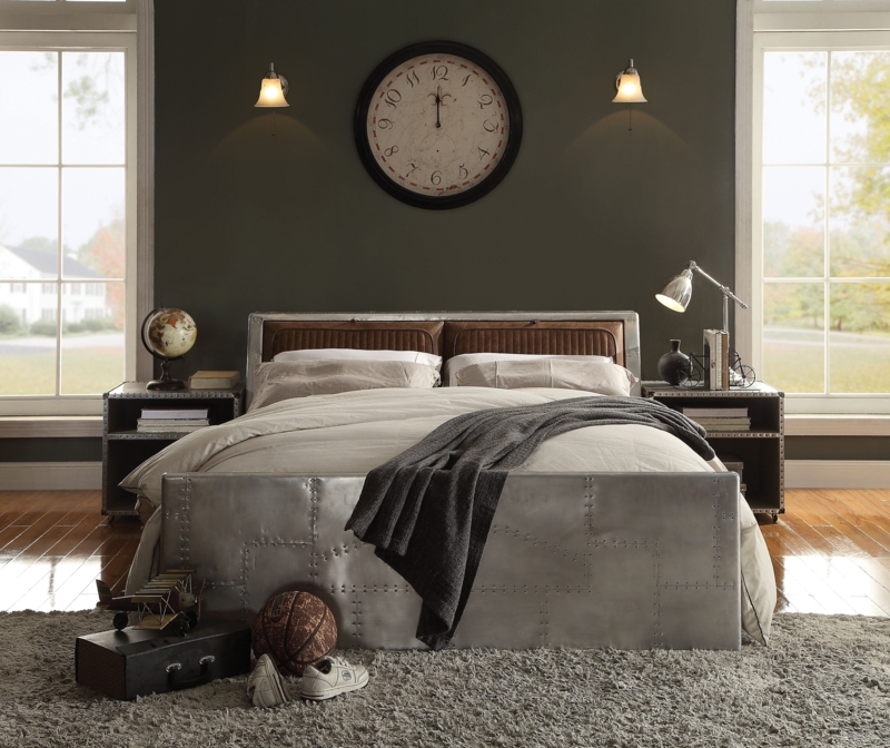 Amman Leather Platform Storage Bed
