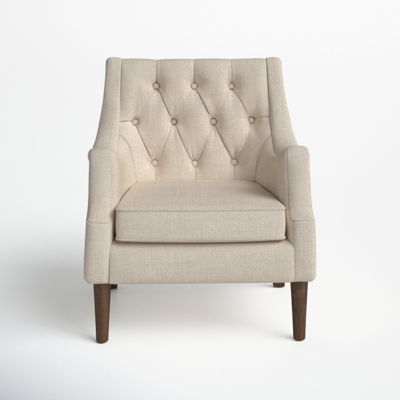 Anatonia 29.25" Wide Tufted Wingback Chair