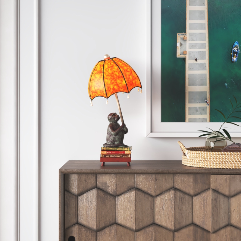 Andreano Intellectual Monkey 22"H Table Lamp