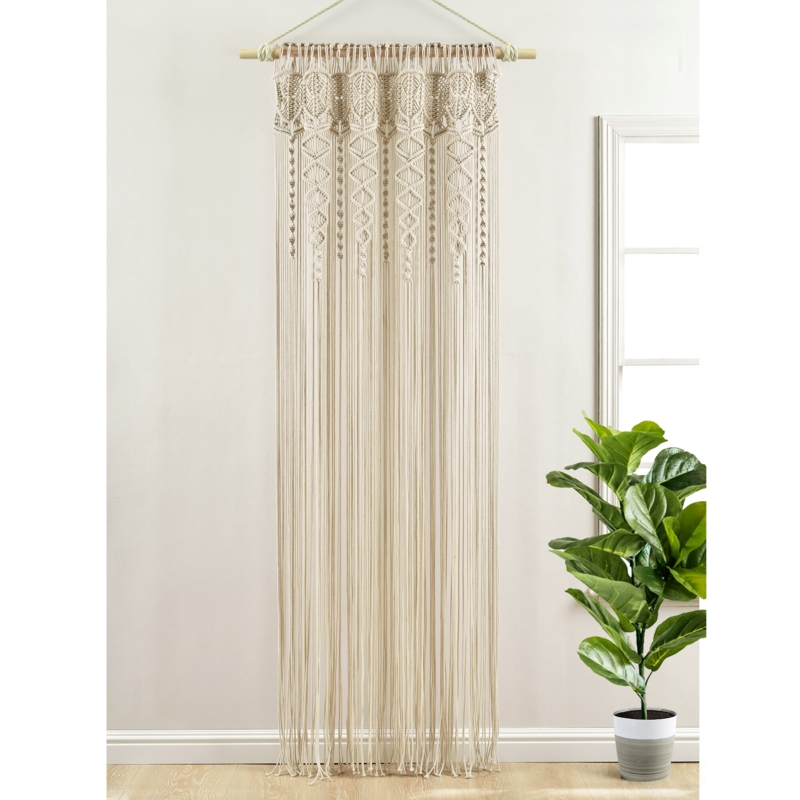 Apollo Cotton Semi-Sheer Curtain Panel