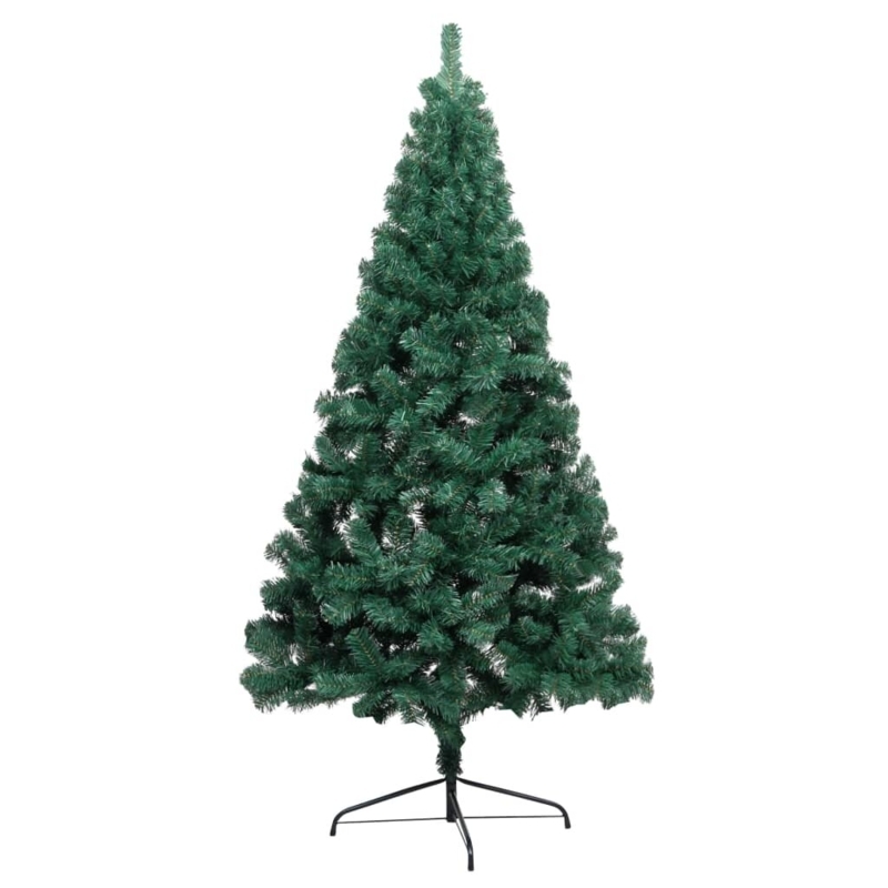 Artificial Half Pre-lit Christmas Tree with Ball Set Party Decoration