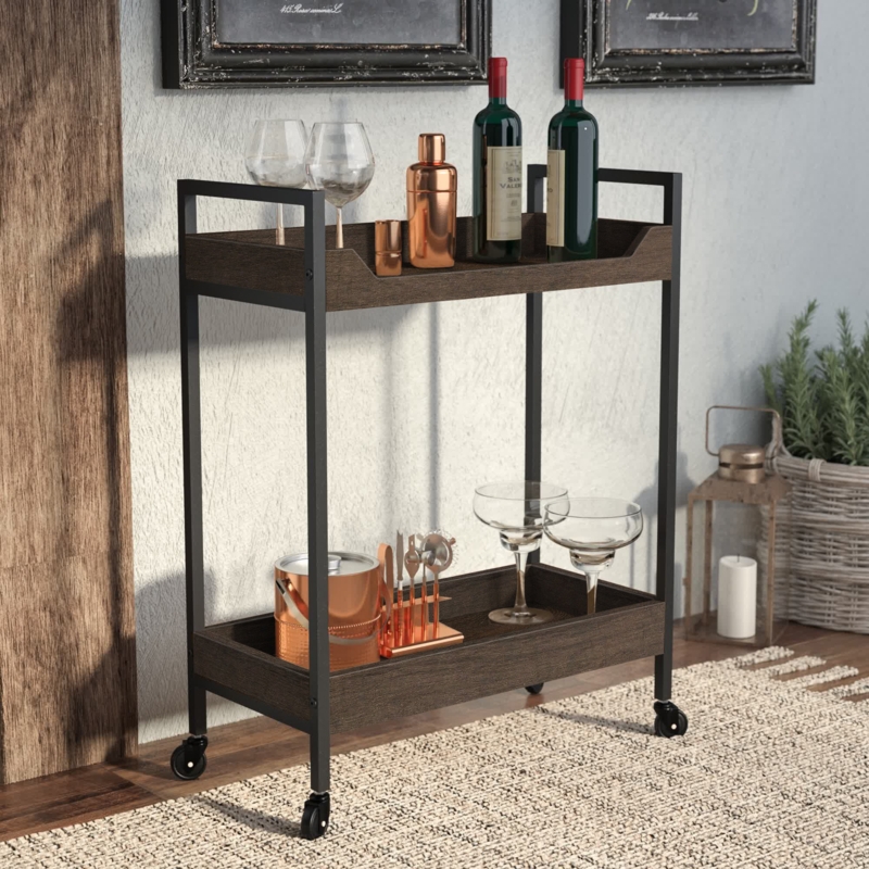 Arturs Metal Bar Cart