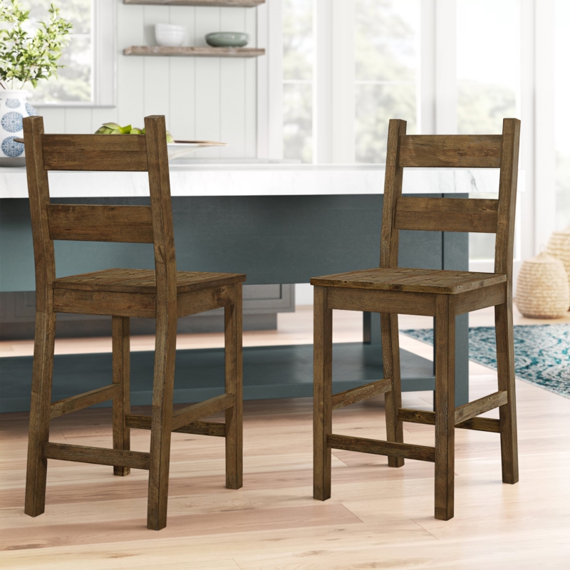 Aster Solid Wood 24.5'' Counter Stool