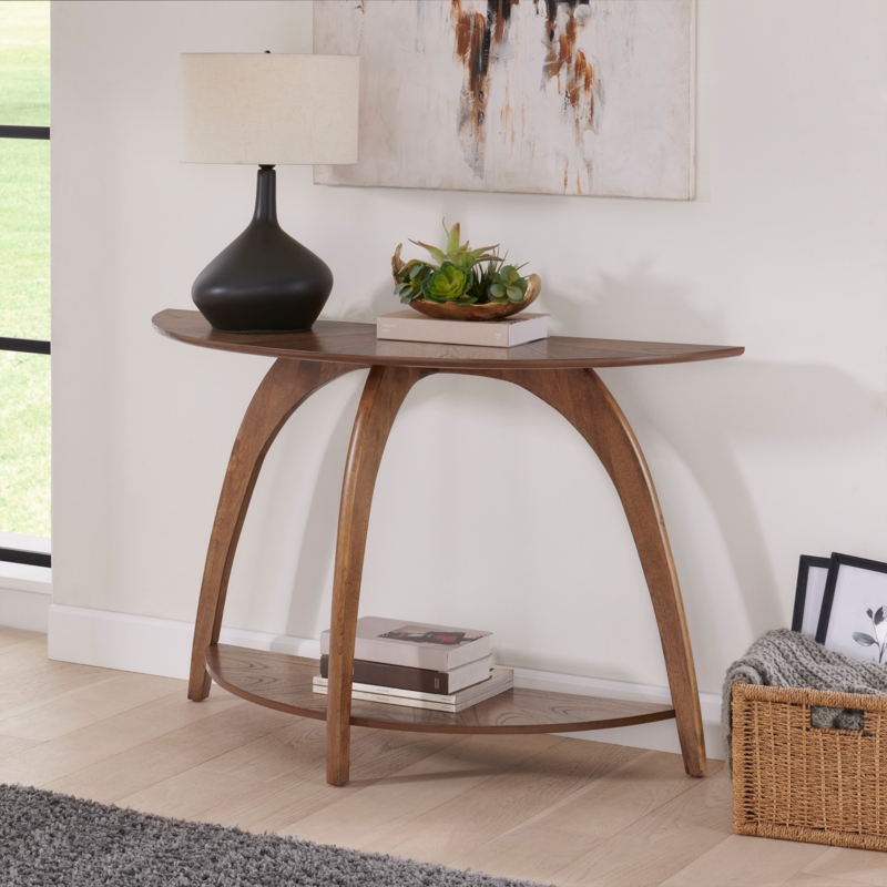 Atreu 48'' Half Moon Sofa Console Table