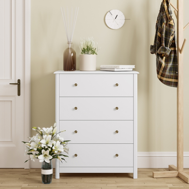 Avenir 29"W 4 Drawer Dresser, Chest of Drawers, Modern Dresser, Storage Dresser