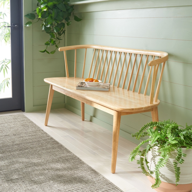 Wooden Benches With Back