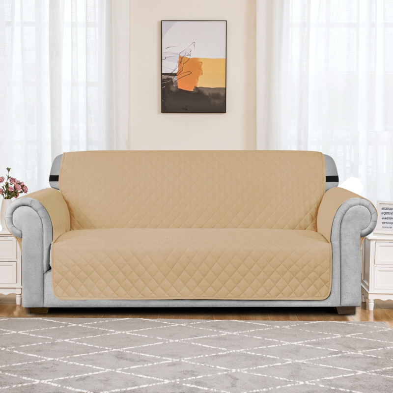Ayalisse Quilted Reversible Box Cushion Sofa Slipcover