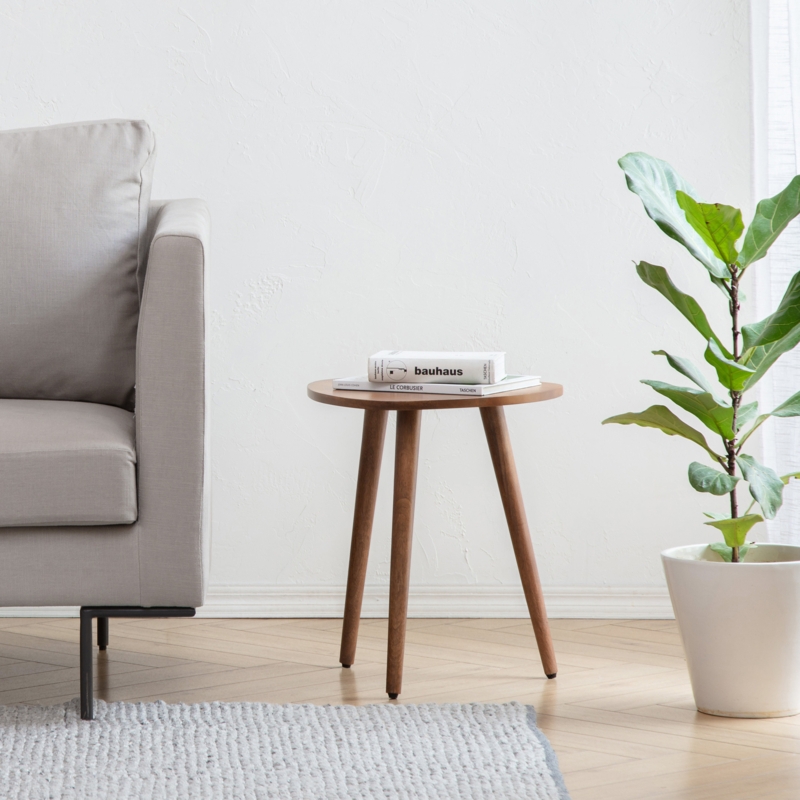 Baird Solid Wood 3 Legs End Table