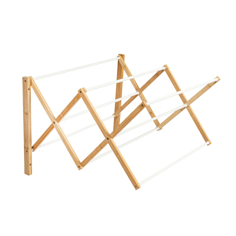 Bamboo Foldable Wall-Mounted Drying Rack