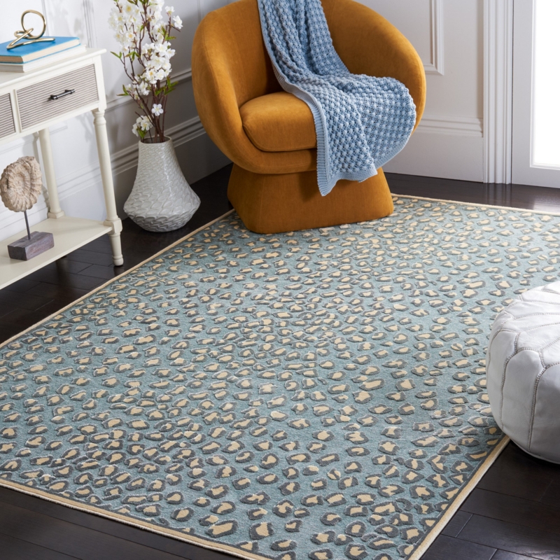 Banerjee Viscose Animal Print Rug