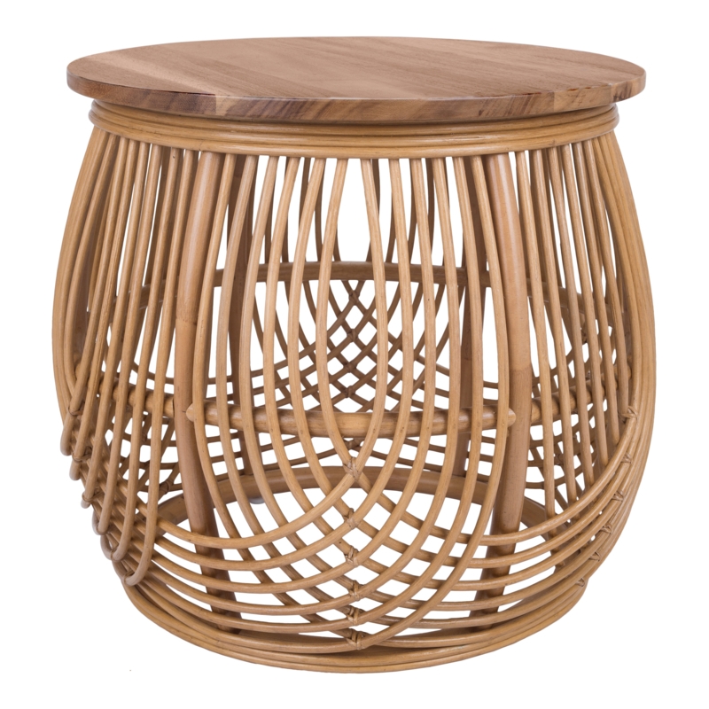 Bechtold Solid Wood Pedestal End Table
