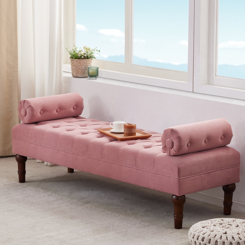 Beene Velvet Upholstered Bench
