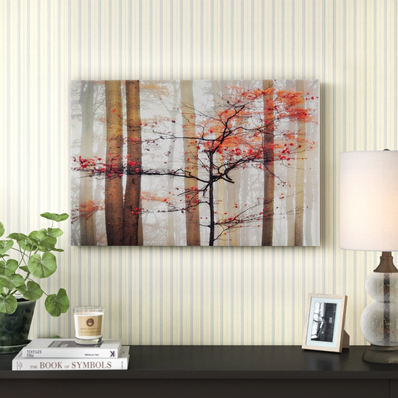 Benika Linen Landscape - Wrapped Canvas Print