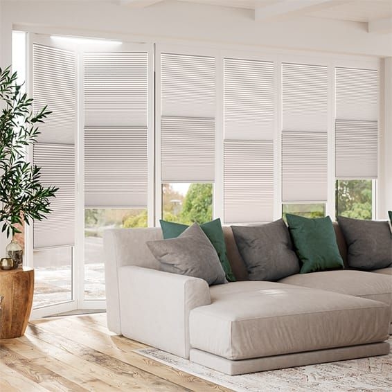 BiFold Night and Day Duo Chantilly Pleated Blind