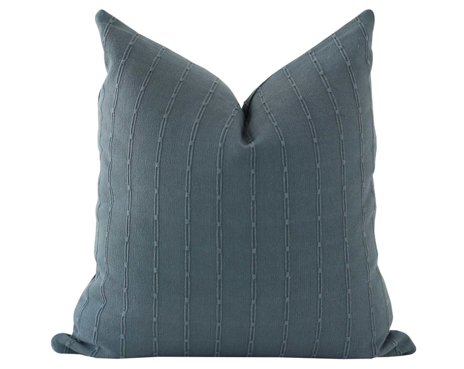 Blue Striped Pillow, Stripe Pillows, Textured Pillow Cover, Modern Farmhouse Pillow Covers, Blue Pillow Cover, Blue Boho Pillow, 20x20