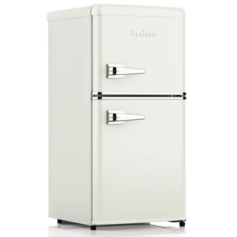 Bodare 3.2 Cubic Feet Freestanding Mini Fridge with Freezer