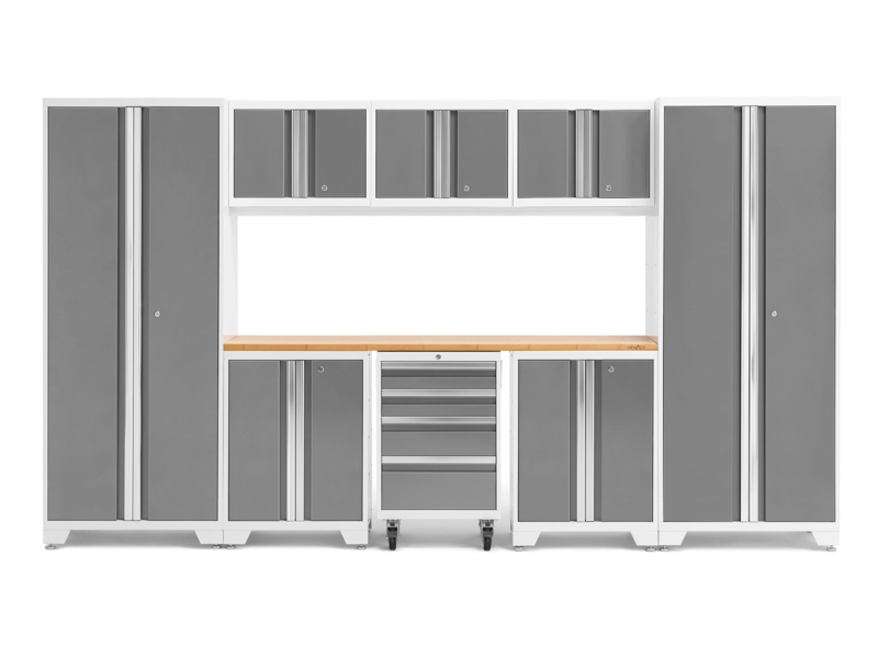 Bold Series 9 Piece 76.75'' H x 132'' W x 18'' D Garage Storage Cabinet Set