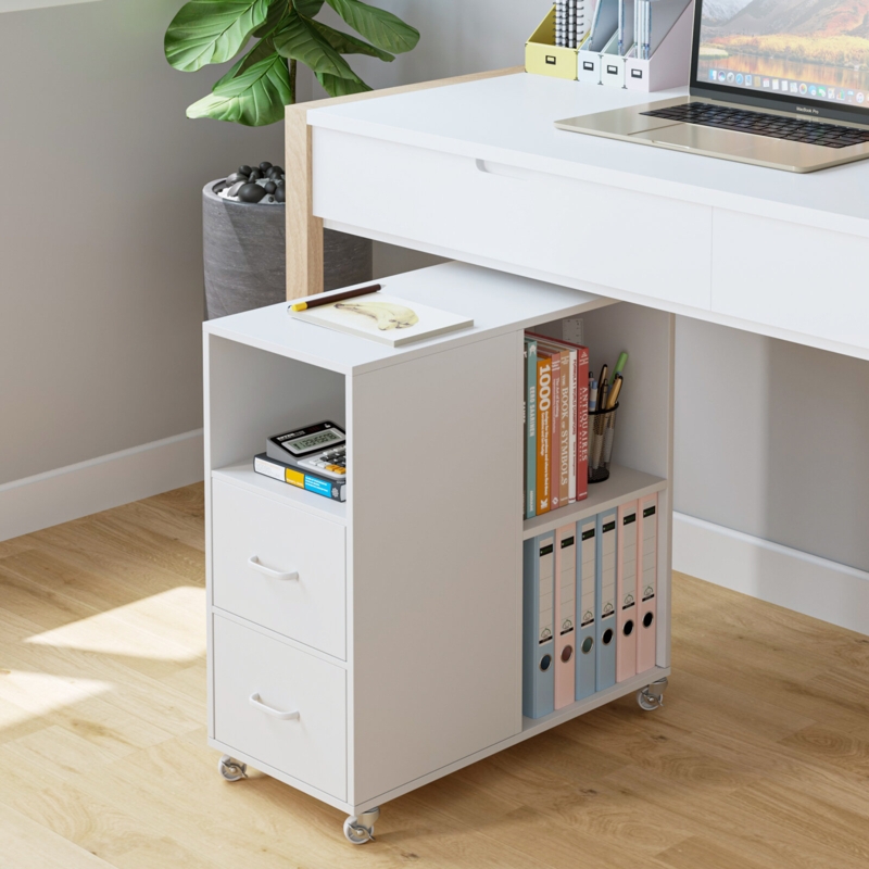 Bolebroke Wheel 2 - Drawer End Table with Storage