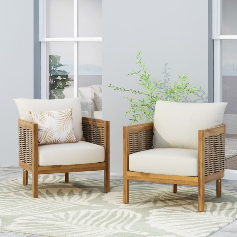 Wood Outdoor Arm Chairs