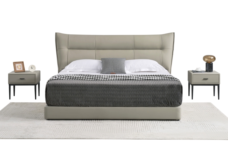 Leather Platform Bed With Storage