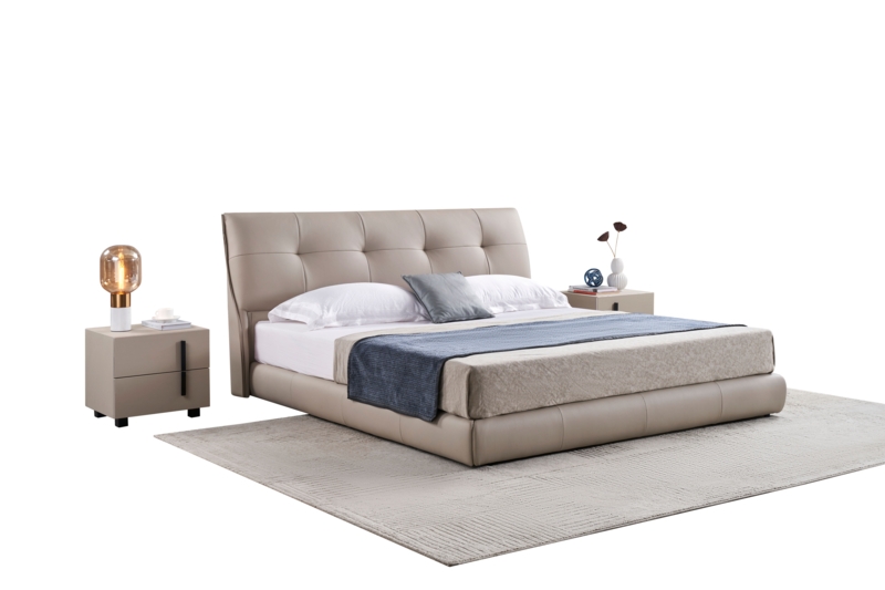 Boskovice Leather Platform Bed