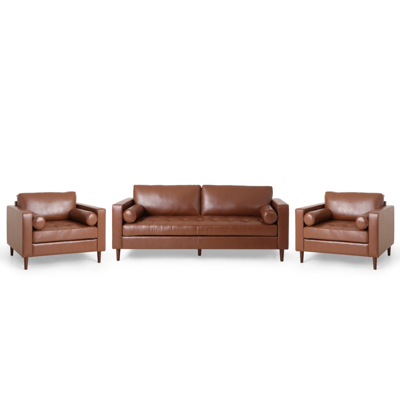 Bradli 3 - Piece Faux Leather Living Room Set