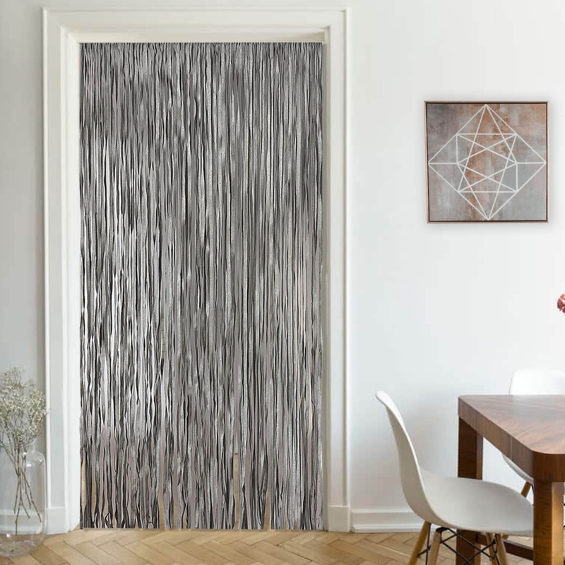 Braided Paper Chevron Door Curtain 94 Strands 79 H x 36 W