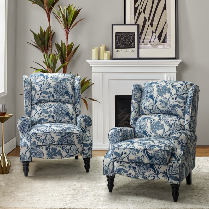 Broadus Manual Wingback Recliner Set Of 2
