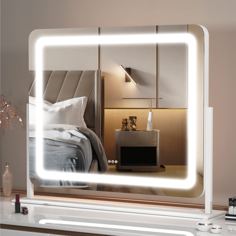 Brodowsky Lighted Magnifying Bathroom Mirror
