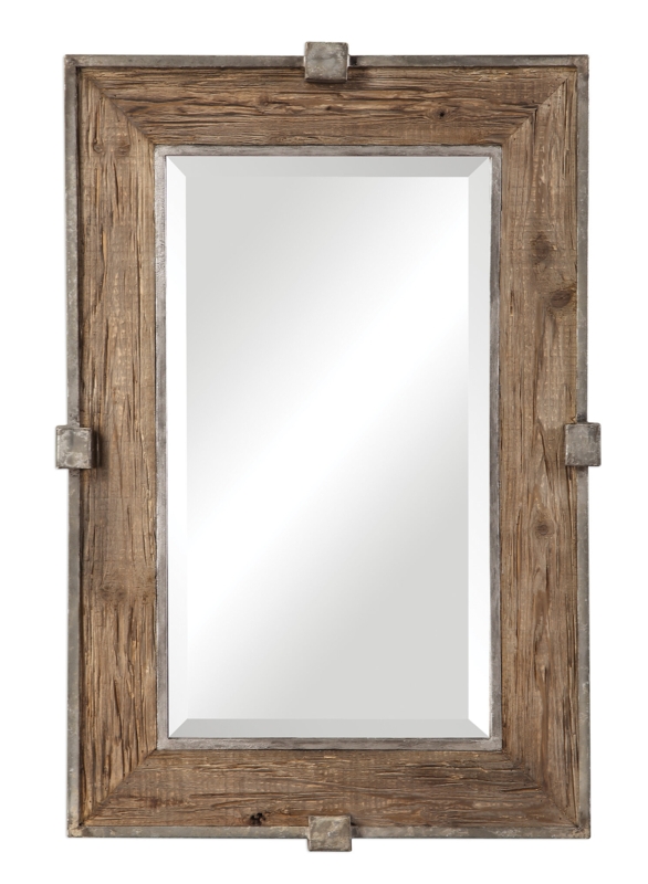 Caney Wood Flat Wall Mirror