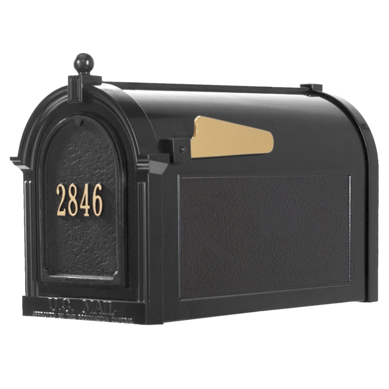 Capitol Door Plaque Package Post Mounted Mailbox