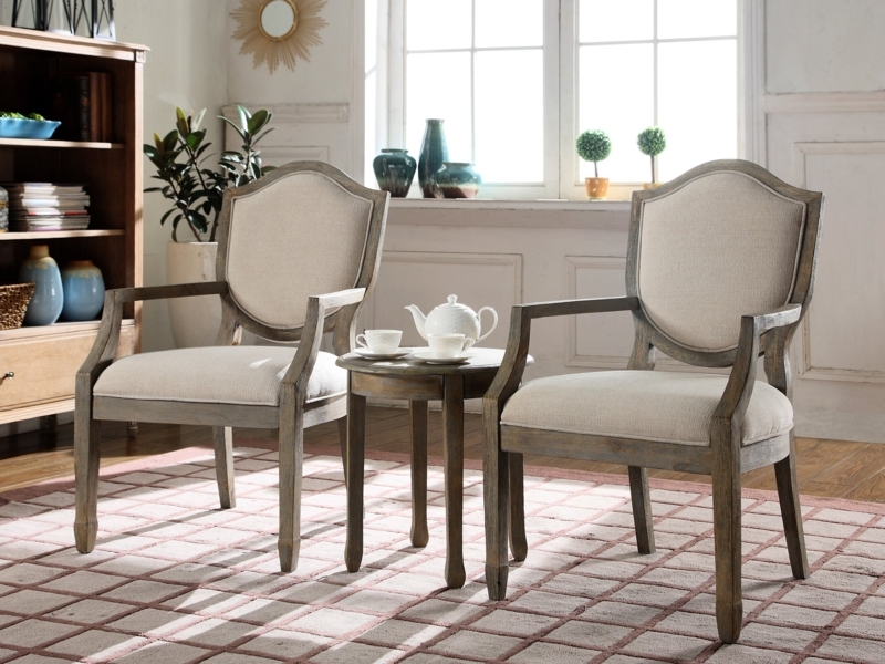 Cavender 3 Pieces 23" Wide Polyester Armchair Set