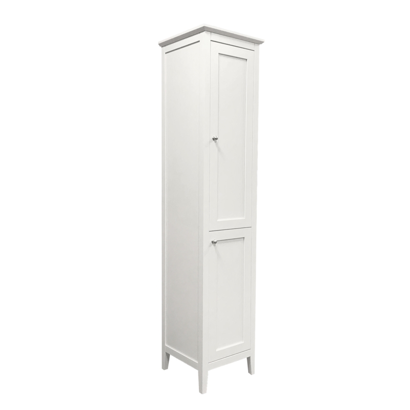 Chrisna Solid Wood Freestanding Linen Cabinet