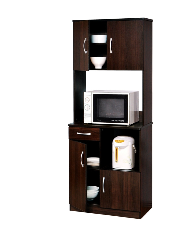Chronister 28.09'' Solid Wood Baker's Rack with Microwave Compatibility