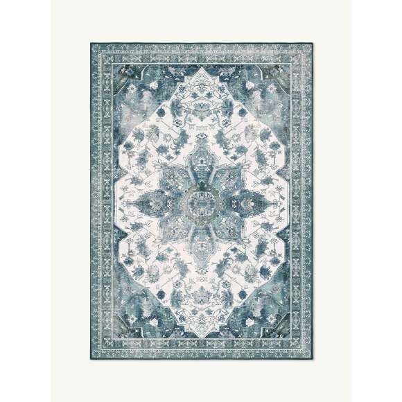 Classic Green Chenille Rug
