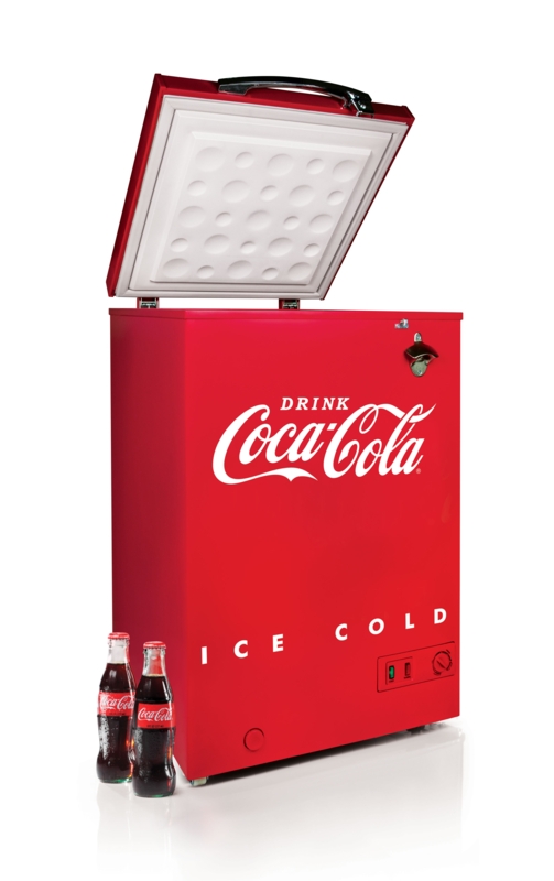 Coca-Cola Retro 3.2 Cubic Feet Freestanding Mini Fridge with Freezer