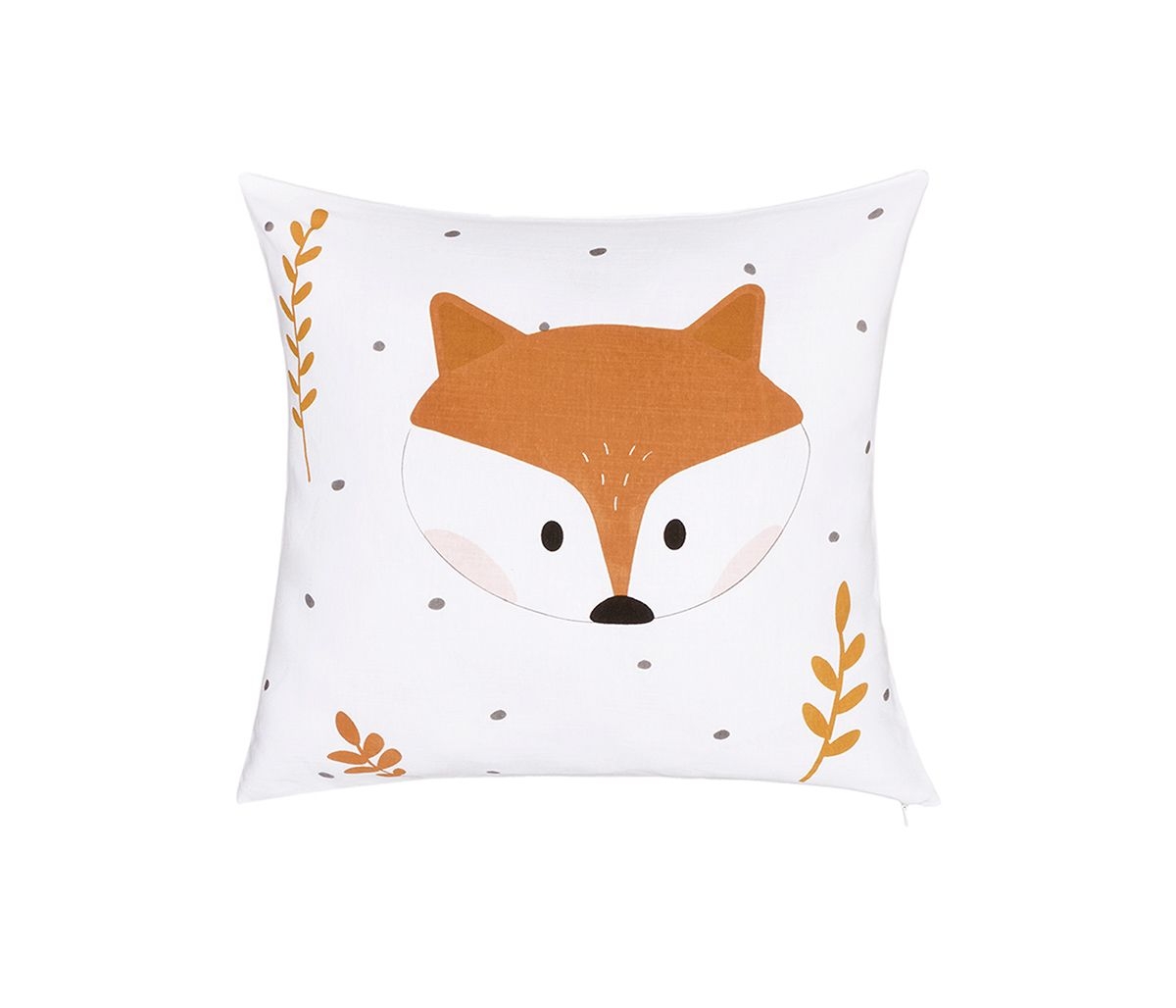 Cojn cuadrado Boho Zorro 40 x 40 cm - Amarillo