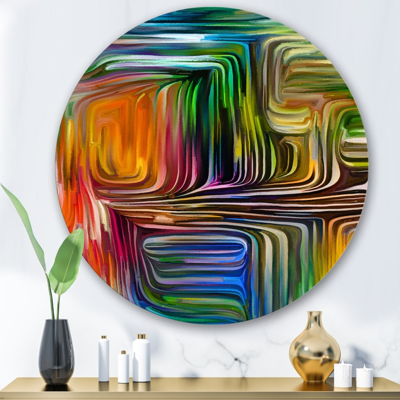 " Color Fusion III " Painting Print on Metal