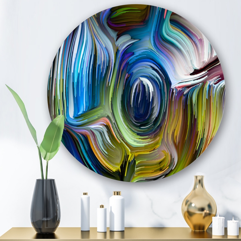 " Color Fusion " Painting Print on Metal