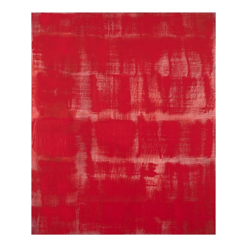 Contemporary Abstract Oil on Wood Panel Painting "Heart Thromb" by Emily Berger