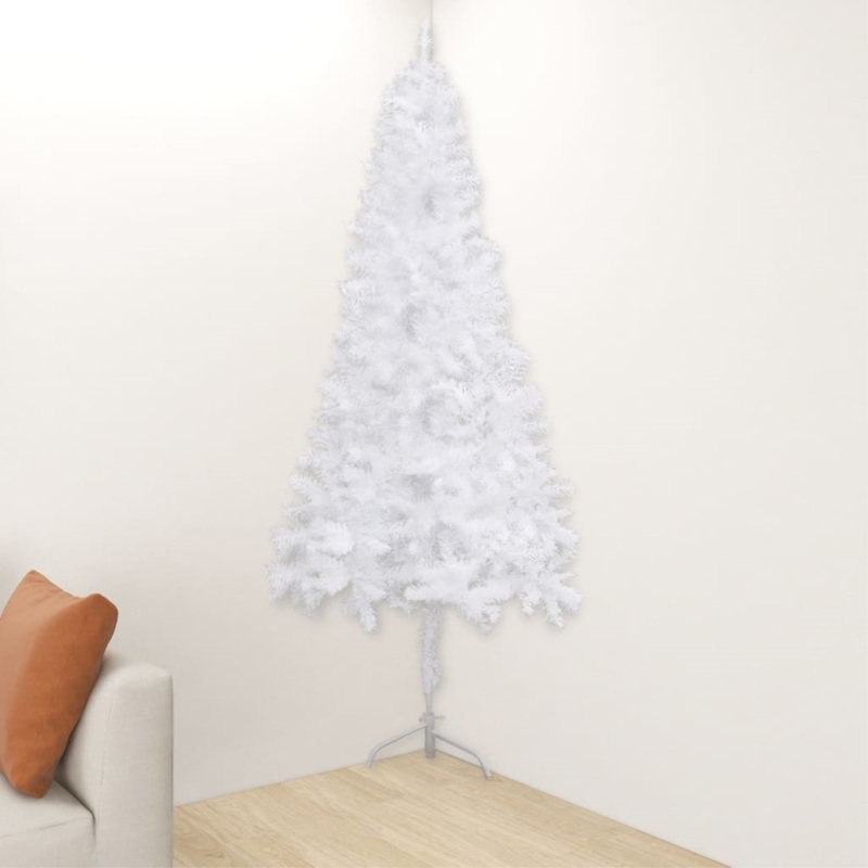 Corner Artificial Pre-lit Christmas Tree Xmas Tree Party Decoration PVC