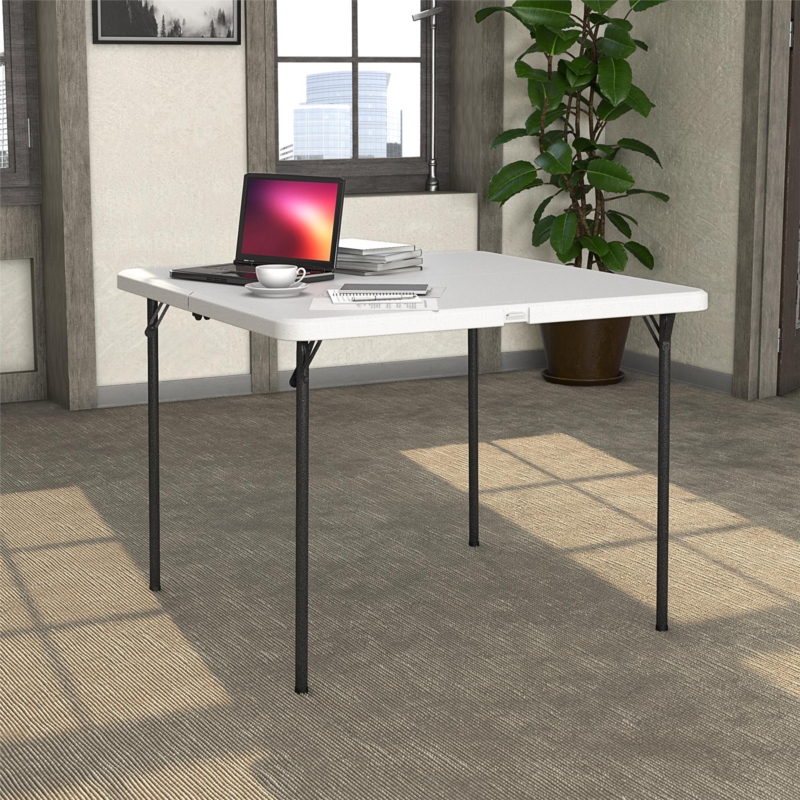 COSCO XL 36" Indoor/Outdoor Fold-in-Half Card Table w/ Handle