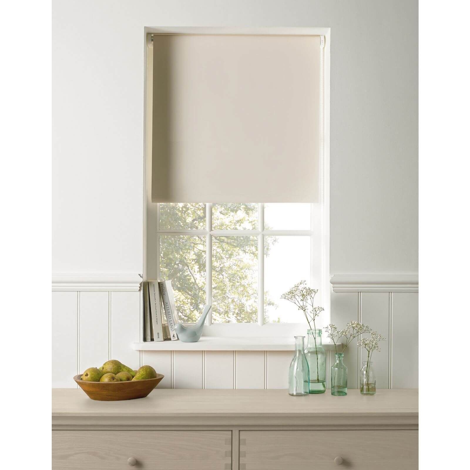 Cream Blackout Blind - 90cm