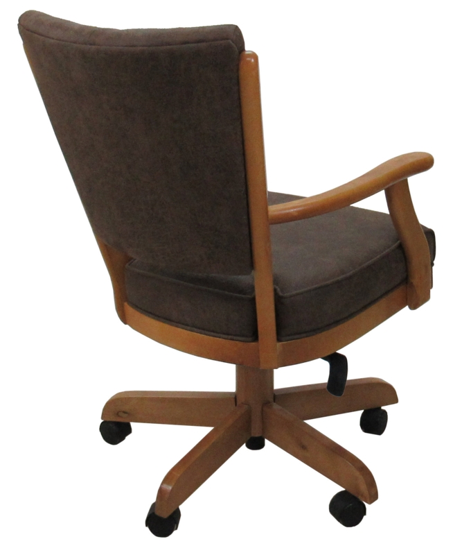 Custom Dining Caster Chairs Upholstered Armchair