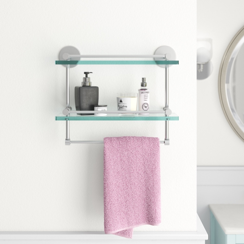 Dalston 2 Piece Tiered Shelf with Towel Bar