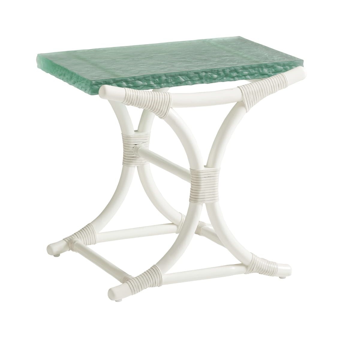 Dania Sea Glass End Table - Finish: Sea Glass
