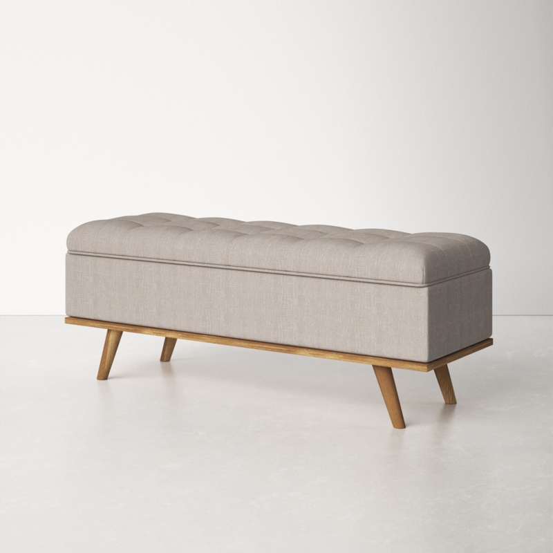 Davina Polyester Blend Upholstered Storage Bench