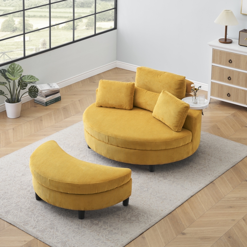 Debi 48.4'' Corduroy Loveseat