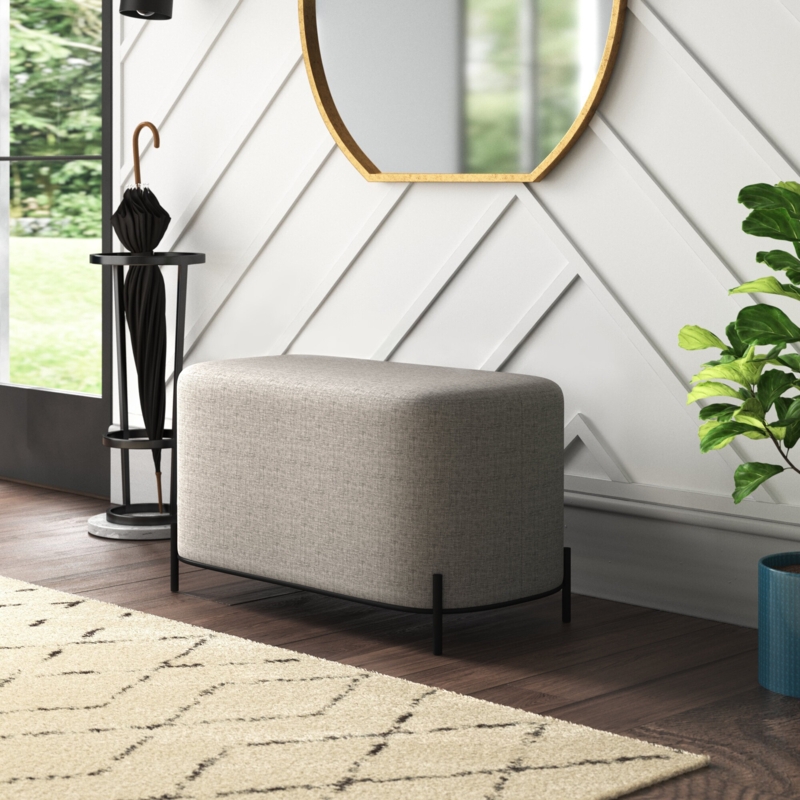 Degeorge Polyester Upholstered Bench