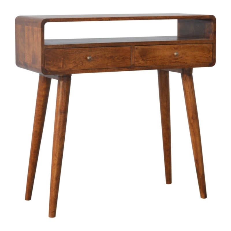 Desolina 35.43'' Solid Wood Console Table